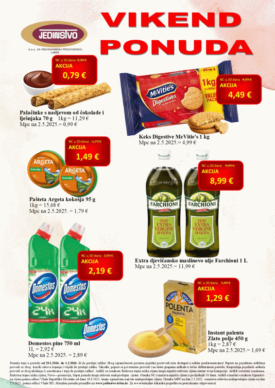 Jedinstvo Labin AKCIJA