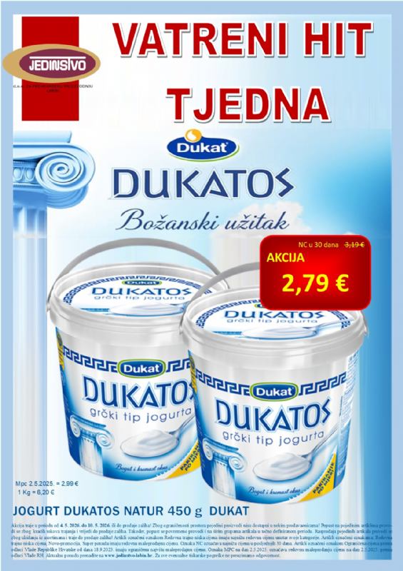 Vatreni hit tjedna - trgovina Jedinstvo Labin