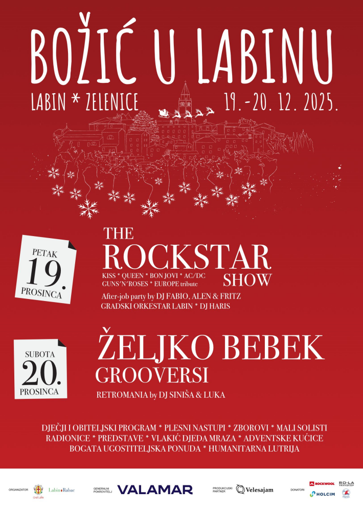 Božić u Labinu 2025. - program