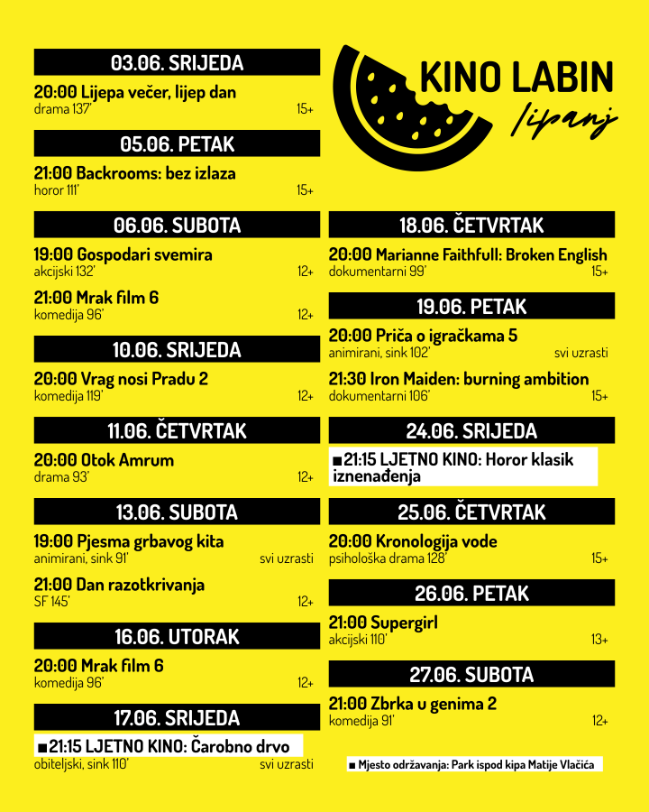 Kino Labin - program