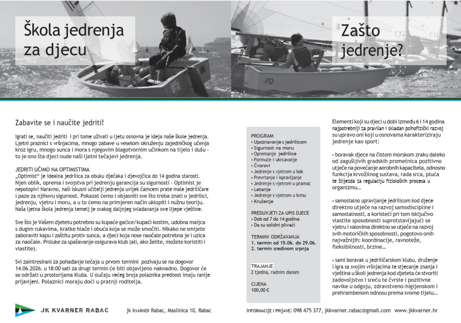 JK Kvarner - škola jedrenja JK Kvarner - škola jedrenja