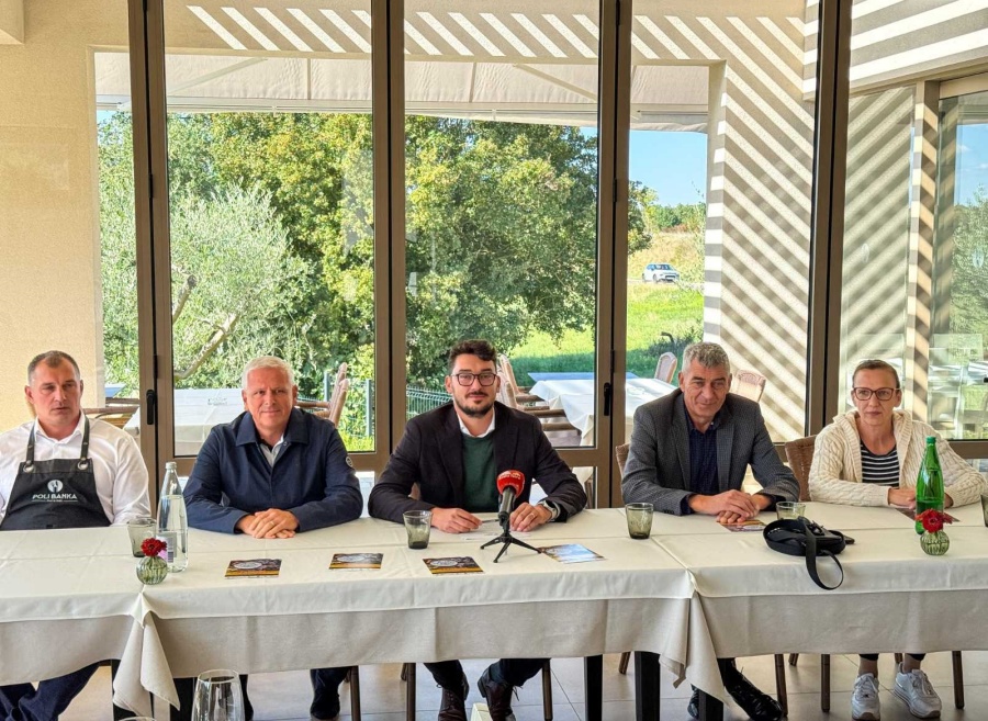 Darko Žiković – direktor TZ središnje Istre, Ezio Pinzan – Pročelnik Upravnog odjela za poljoprivredu, šumarstvo, lovstvo, ribarstvo i vodno gospodarstvo Istarske županije, Igor Merlić – direktor Agencije za ruralni razvoj Istre (AZRRI), Svetlana Buljan – predsjednica Ceha ugostitelja Udruženja obrtnika Pazin, Toni Banko – vlasnik restorana Konoba Poli Banka