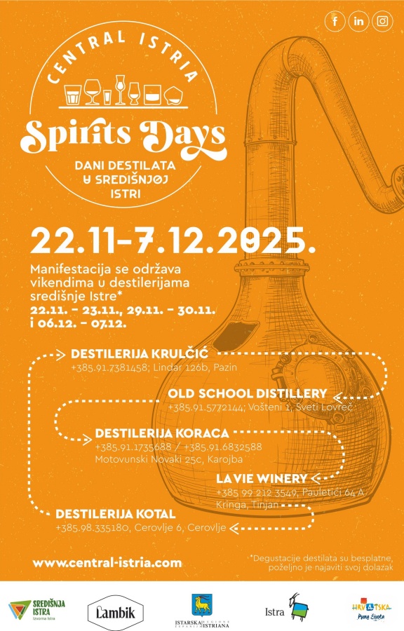 Treći Dani destilata u središnjoj Istri - program Treći Dani destilata u središnjoj Istri - program