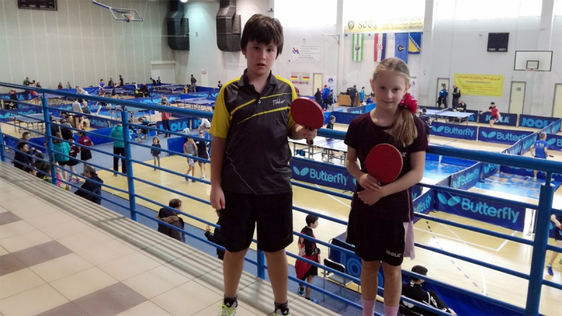 Sara i Leo Bernaz na turniru u Dugom Selu