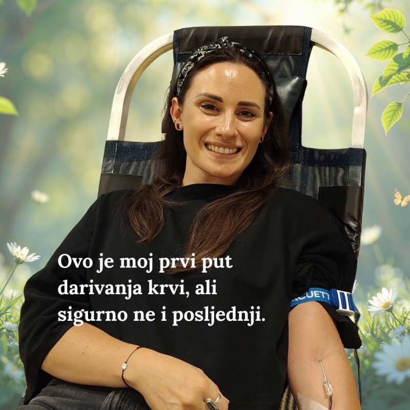 Kristina Batelić nakon prvog darivanja krvi: ''Mene nije koštalo gotovo ništa, a nekome može značiti sve''