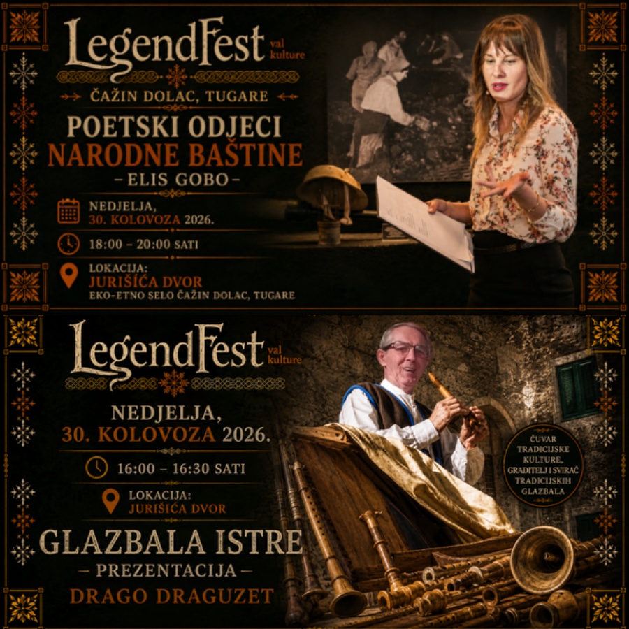 Elis Gobo i Drago Draguzet kumovi LegendFesta Poljica 2026.