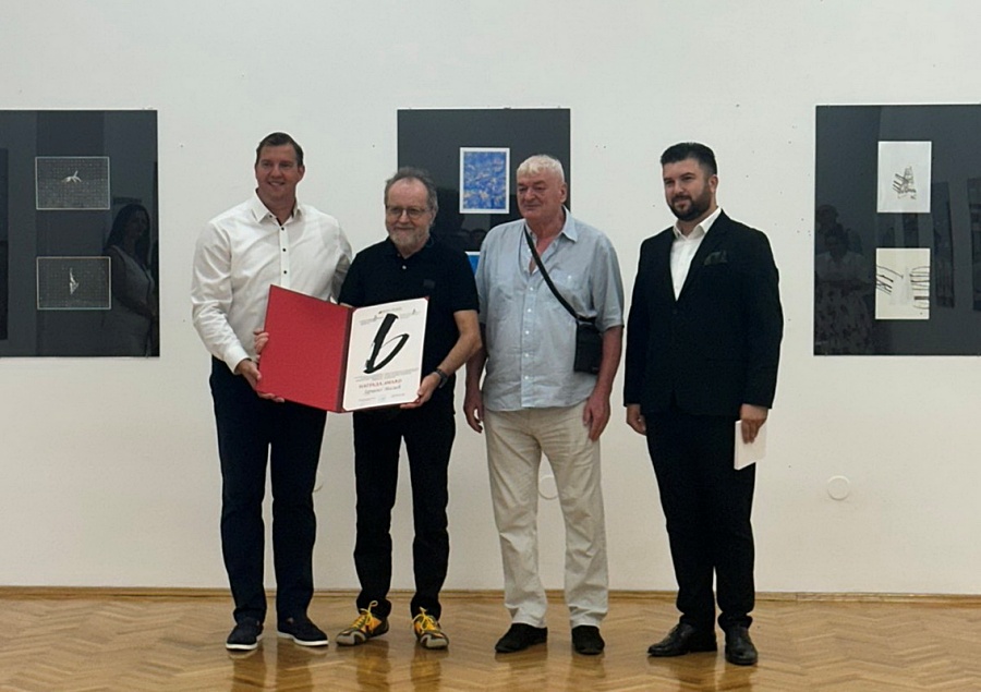 Zdravko Milić nagrađen na 6. Bijenalu radova na papiru u Prijedoru