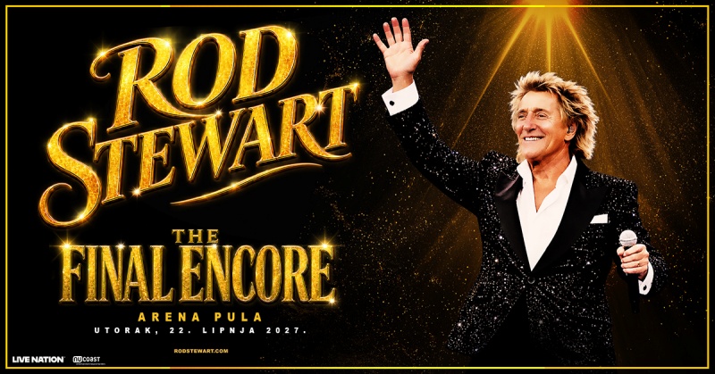 Rod Stewart stiže u Pulu: The Final Encore u Areni 22. lipnja 2027.