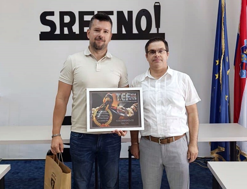 Načelnik Leo Knapić primio Matea Goba, autora nagrađenog filma „Kova Experience Kids“